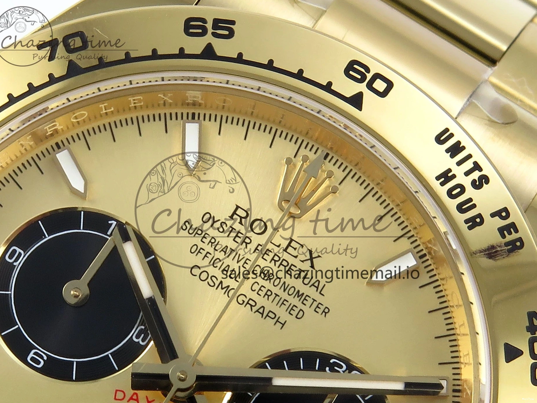 MiroTime 0318 Daytona 126508 APSF 1:1 Best Edition YG Black Dial on YG Braclet SH Unisex 739